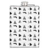Monochrome Butterfly フラスク (裏面)