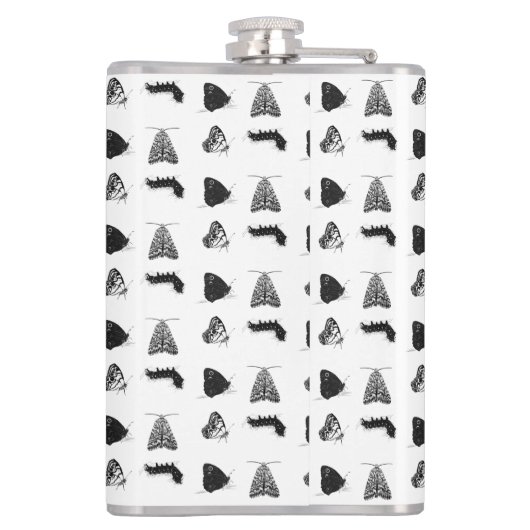 Monochrome Butterfly フラスク (裏面)