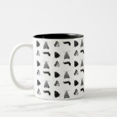 Monochrome Butterfly Mug ツートーンマグカップ (左)