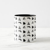 Monochrome Butterfly Mug ツートーンマグカップ (中央)