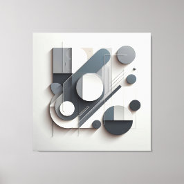 Monochrome Dimensional Balance キャンバスプリント