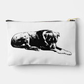 Monochrome Dog Zip Pouch アクセサリーポーチ (裏面)