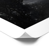 Monochrome Elephant Wall Art, Nature Photo (Living ポスター (角)