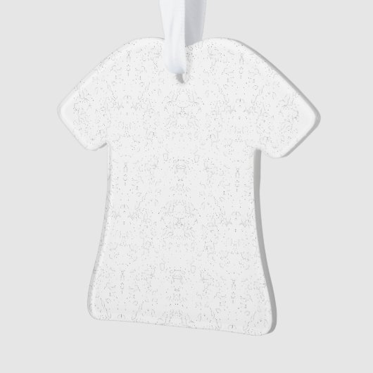 Monochrome Floral Pattern – Elegant Seamless Art オーナメント (正面)