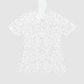 Monochrome Floral Pattern – Elegant Seamless Art オーナメント (正面)