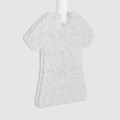 Monochrome Floral Pattern – Elegant Seamless Art オーナメント (正面)