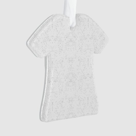 Monochrome Floral Pattern – Elegant Seamless Art オーナメント (正面)