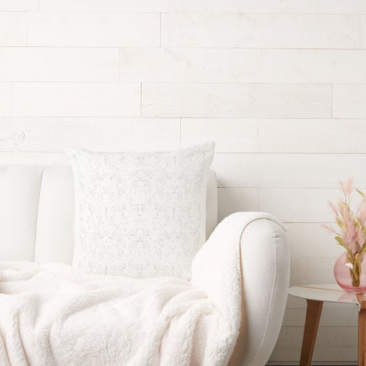 Monochrome Floral Pattern – Elegant Seamless Art クッション (ソファ)