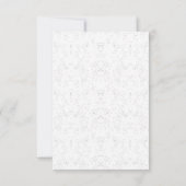 Monochrome Floral Pattern – Elegant Seamless Art セーブザデート (裏面)