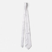 Monochrome Floral Pattern – Elegant Seamless Art ネクタイ (裏面)