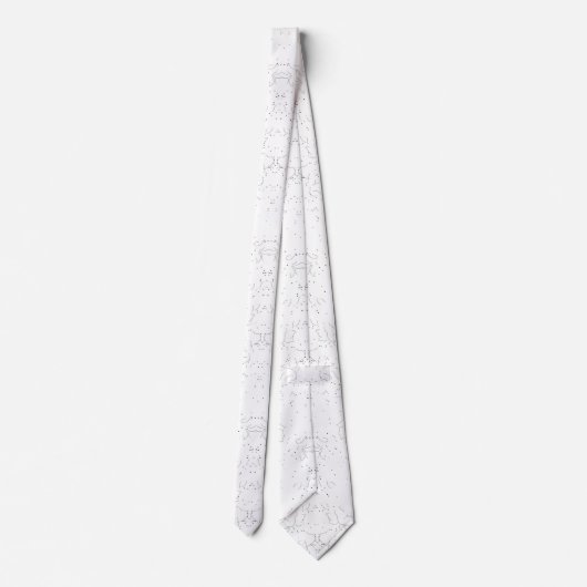 Monochrome Floral Pattern – Elegant Seamless Art ネクタイ (裏面)