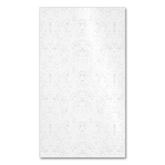 Monochrome Floral Pattern – Elegant Seamless Art マグネット名刺 (正面縦)