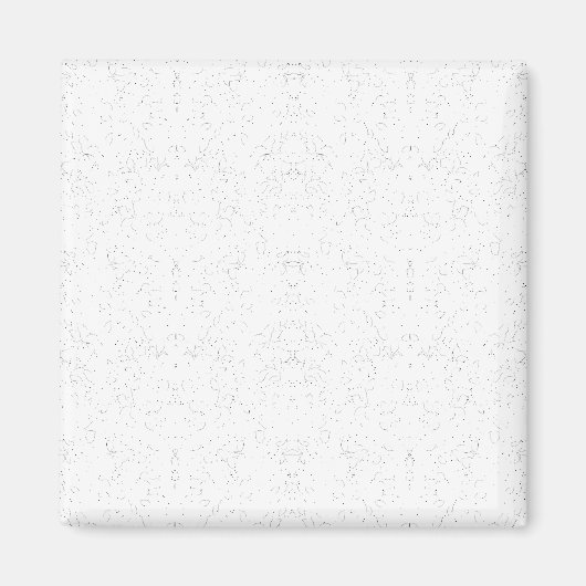 Monochrome Floral Pattern – Elegant Seamless Art マグネット (正面)