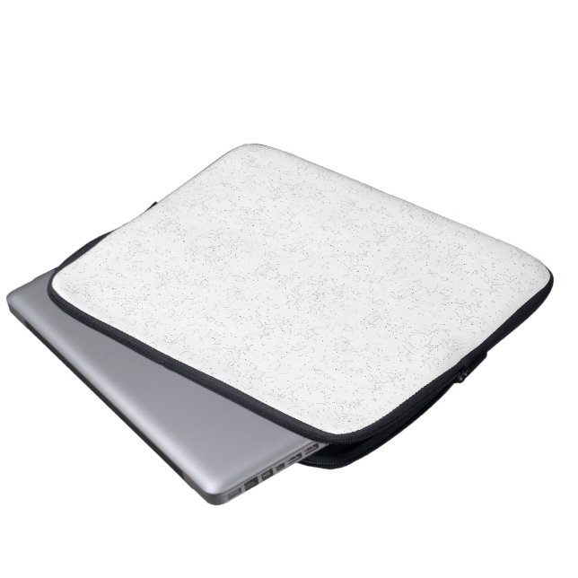 Monochrome Floral Pattern – Elegant Seamless Art ラップトップスリーブ (正面下部)