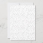 Monochrome Floral Pattern – Elegant Seamless Art 招待状 (正面)