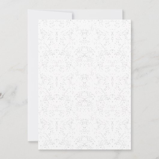 Monochrome Floral Pattern – Elegant Seamless Art 招待状 (正面)