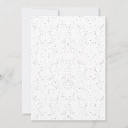 Monochrome Floral Pattern – Elegant Seamless Art 招待状 (裏面)
