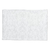 Monochrome Floral Pattern – Elegant Seamless Art 枕カバー (裏面)