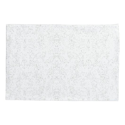 Monochrome Floral Pattern – Elegant Seamless Art 枕カバー (裏面)