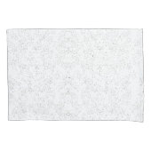 Monochrome Floral Pattern – Elegant Seamless Art 枕カバー (正面)