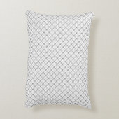 Monochrome Geometric Texture|Seamless Diamond Look アクセントクッション (裏面(縦))