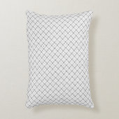 Monochrome Geometric Texture|Seamless Diamond Look アクセントクッション (正面(垂直))