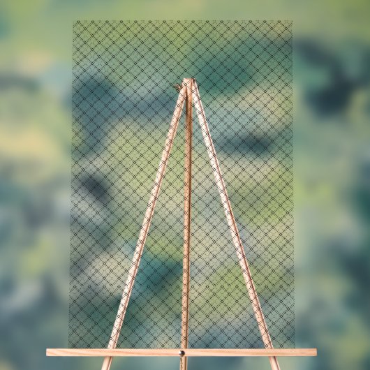 Monochrome Geometric Texture|Seamless Diamond Look アクリルサイン (ニュートラル)