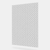 Monochrome Geometric Texture|Seamless Diamond Look アクリルサイン (傾斜)