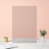 Monochrome Geometric Texture|Seamless Diamond Look アクリルサイン (ウェディング)