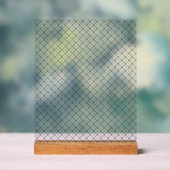 Monochrome Geometric Texture|Seamless Diamond Look アクリルサイン (ニュートラル)