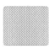 Monochrome Geometric Texture|Seamless Diamond Look カッティングボード (正面)