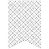 Monochrome Geometric Texture|Seamless Diamond Look バンティングフラッグ (第2の旗)