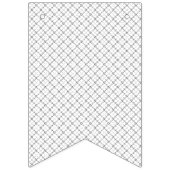 Monochrome Geometric Texture|Seamless Diamond Look バンティングフラッグ (第1の旗)