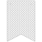 Monochrome Geometric Texture|Seamless Diamond Look バンティングフラッグ (第3の旗)