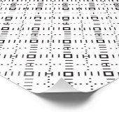 Monochrome Geometric Texture|Seamless Diamond Look ポスター (コーナー)