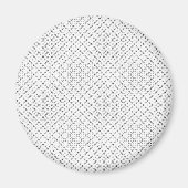 Monochrome Geometric Texture|Seamless Diamond Look マグネット (正面)