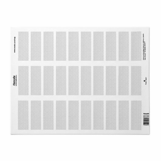 Monochrome Geometric Texture|Seamless Diamond Look ラベル (フルシート)