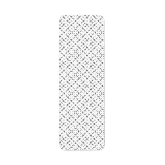 Monochrome Geometric Texture|Seamless Diamond Look ラベル (正面)