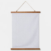 Monochrome Geometric Texture|Seamless Diamond Look 吊り下げ型タペストリー (正面)