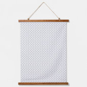 Monochrome Geometric Texture|Seamless Diamond Look 吊り下げ型タペストリー (正面3)