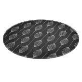 Monochrome Geometry – Glass Cutting Board カッティングボード (角)