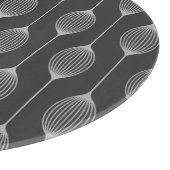 Monochrome Geometry – Glass Cutting Board カッティングボード (角)