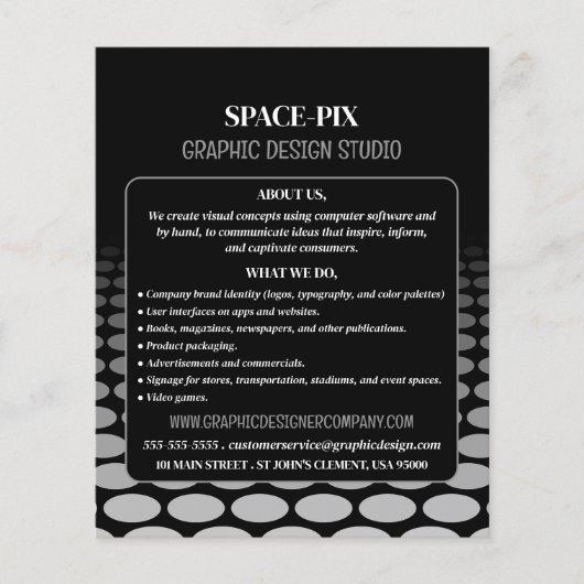 Monochrome Graphic, Graphic Designer Advertising チラシ (正面)