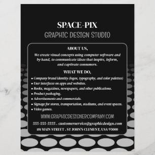 Monochrome Graphic, Graphic Designer Advertising チラシ