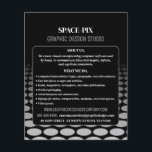 Monochrome Graphic, Graphic Designer Advertising チラシ<br><div class="desc">Monochrome Graphic,  Graphic Designer Advertising Flyers By The Business Card Store.</div>