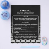 Monochrome Graphic, Graphic Designer Advertising チラシ (シングル)