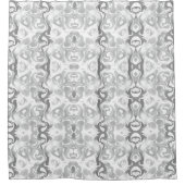 Monochrome Gray Shower Curtain シャワーカーテン (正面)