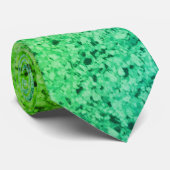 monochrome green speckled stone pattern ネクタイ (ロール)