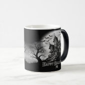 Monochrome Haunted House Mug  モーフィングマグカップ (正面右)