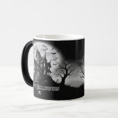 Monochrome Haunted House Mug  モーフィングマグカップ (正面左)